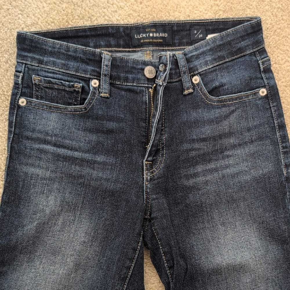 Lucky Brand Women's Dark Blue Straight Leg Jeans